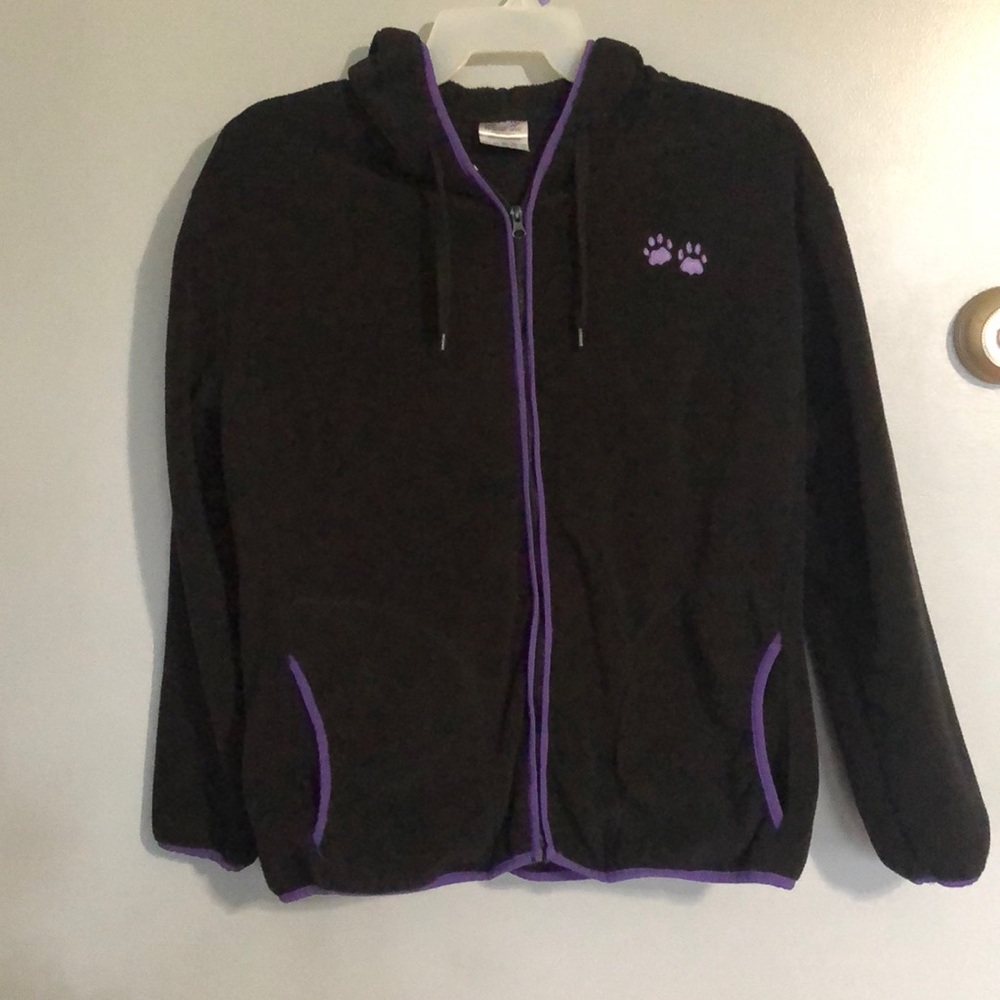 Black Animal Rescue Site fleece jacket